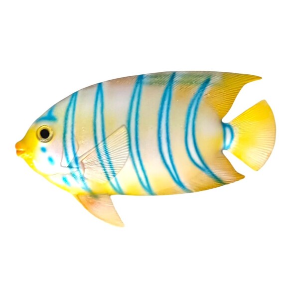 Vtg Charlotte Int’l Trade 3D Tropical Fish Plagues Wall Hangings Beach Bath Set - Picture 3 of 5